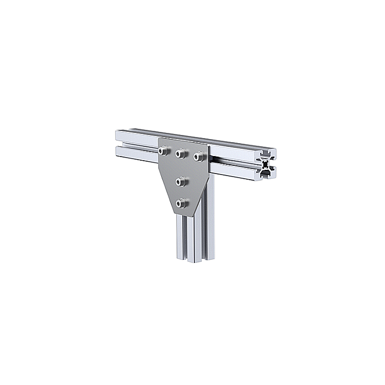 Connecting plate for T-joints
