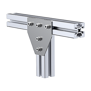Connecting plate for T-joints
