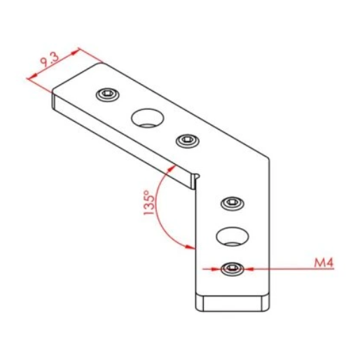 Flat angle connectors
