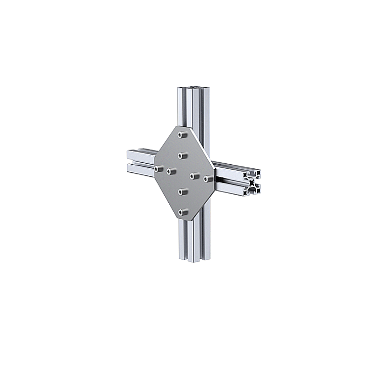 Connecting plate for cross joints