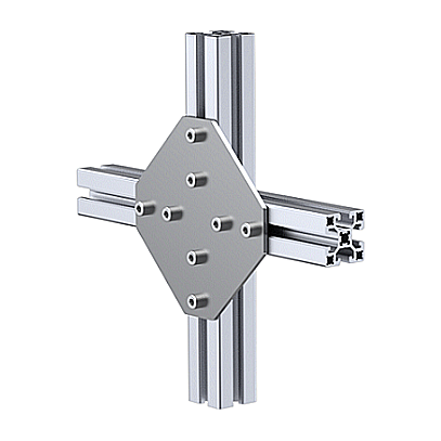 Connecting plate for cross joints