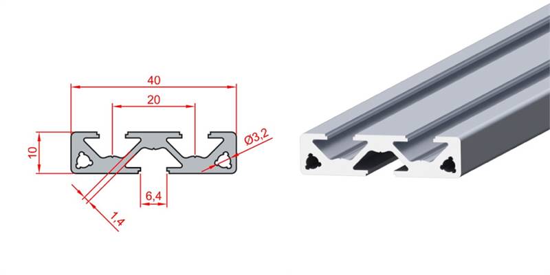 Aluminium panel profiles
