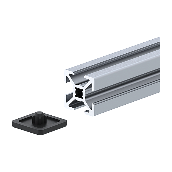 Plastic end caps for profiles