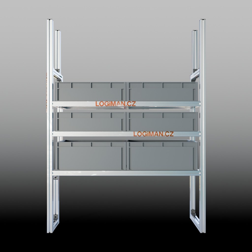Euro box shelving unit – Citroën Jumpy Crew Cab L2 (from 2016)