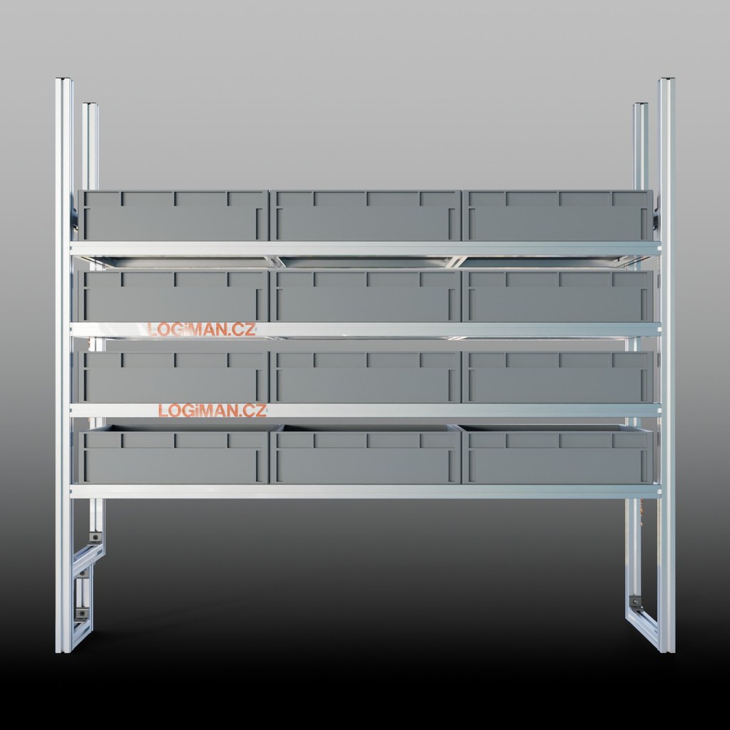 Euro box shelving unit – Citroën Jumpy Crew Cab L3 (from 2016)