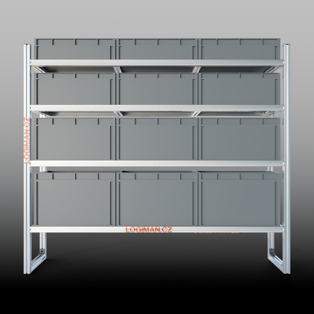 Aluminium euro box shelf – Ford Transit Connect L1 (from 2014)