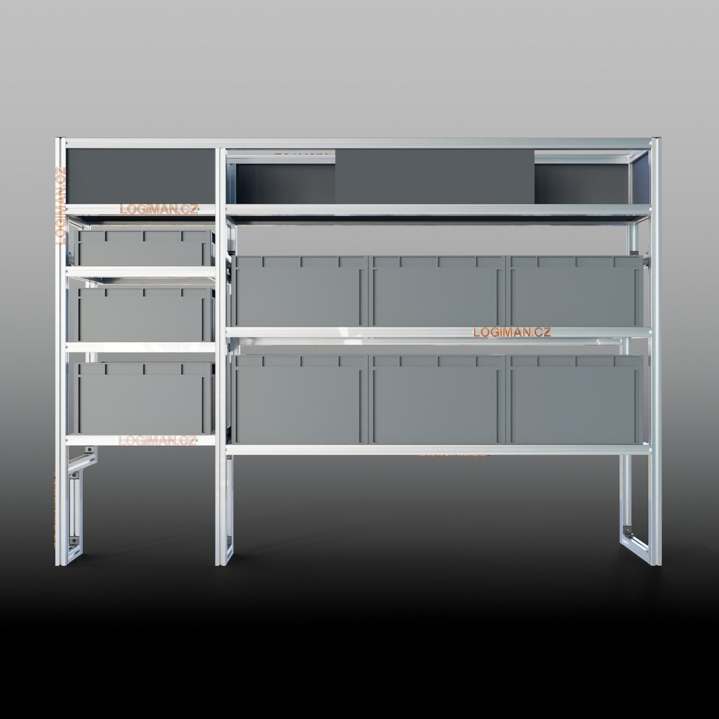 Euro box shelving unit – Mercedes Vito Compact (from 2014)