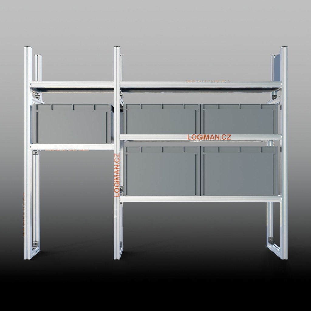 Euro box shelving unit – Volkswagen Caddy Cargo Maxi PHEV (from 2024)