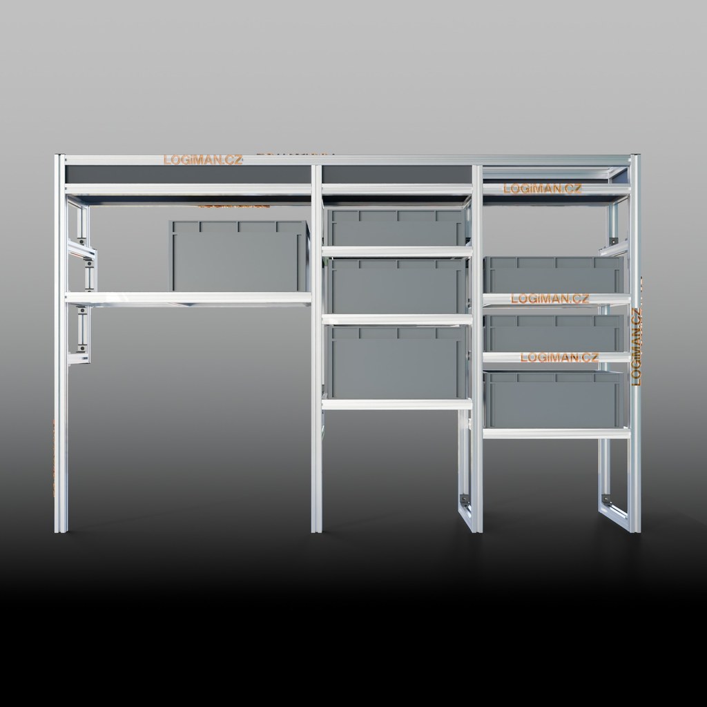Aluminium euro box shelf – Volkswagen Caddy Cargo Maxi PHEV (from 2024)