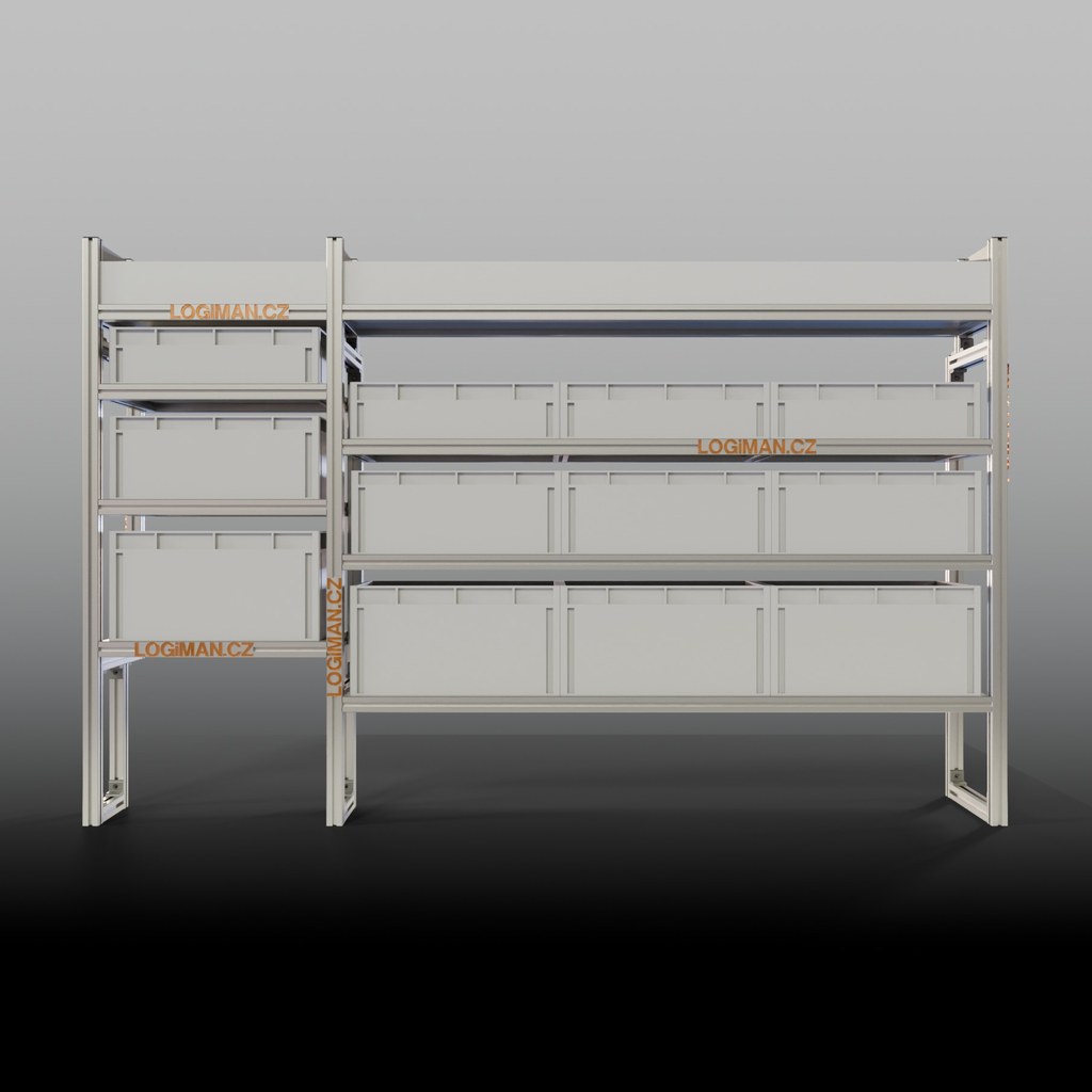 Euro box shelving unit – Citroën ë-Jumpy L2 (from 2021)