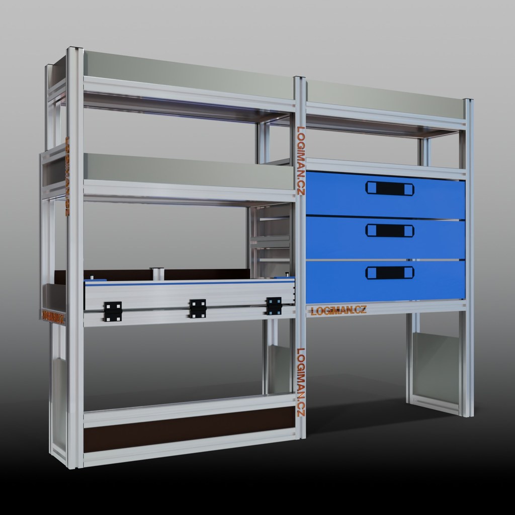 Van shelving fit-out – Opel Vivaro L1