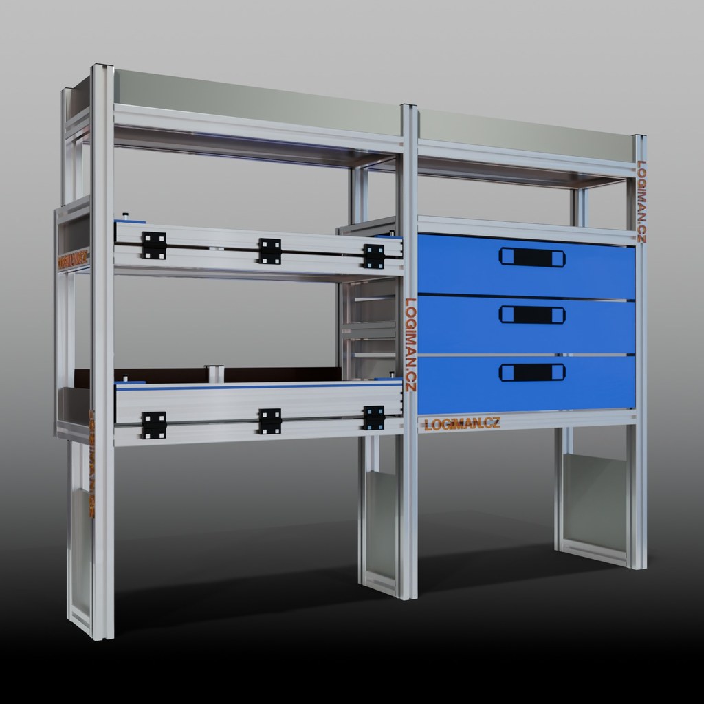 Van shelving fit-out – Opel Vivaro L1