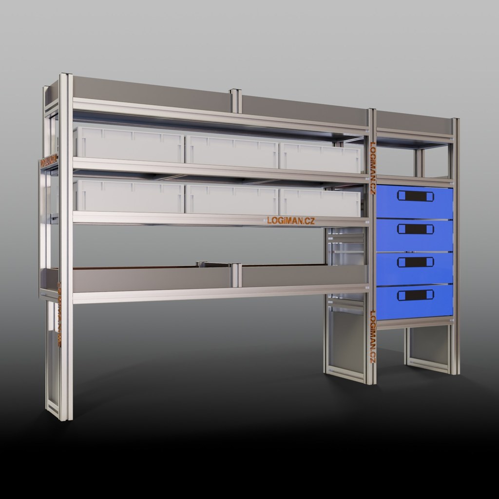 Van shelving fit-out – Opel Vivaro L2