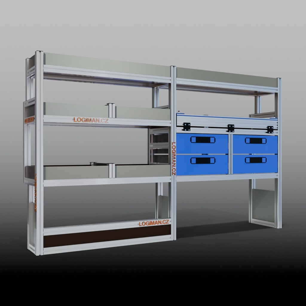 Van shelving fit-out – Opel Vivaro L2