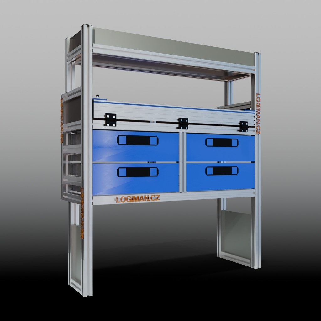 Van shelving fit-out – Opel Vivaro L2