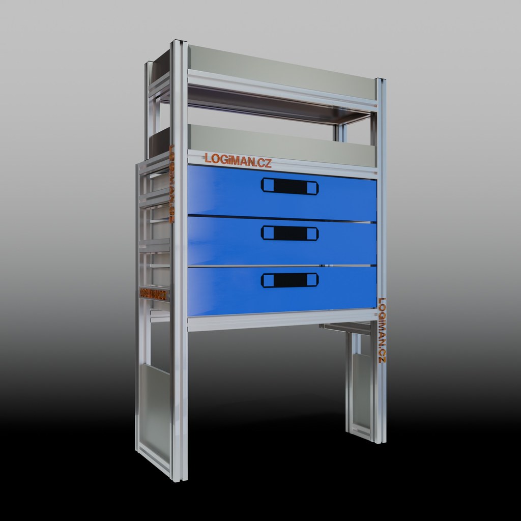 Van shelving fit-out – VW Transporter T6 L1
