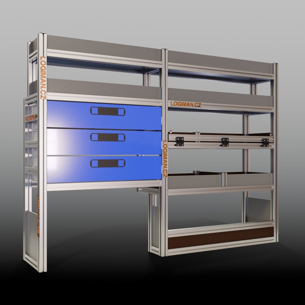 Van shelving fit-out – VW Transporter T6 L1