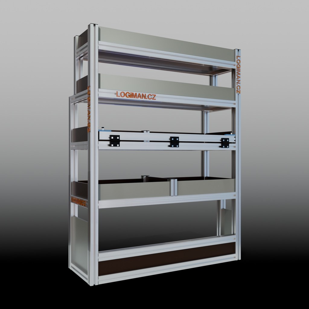 Van shelving fit-out – VW Transporter T6 L1