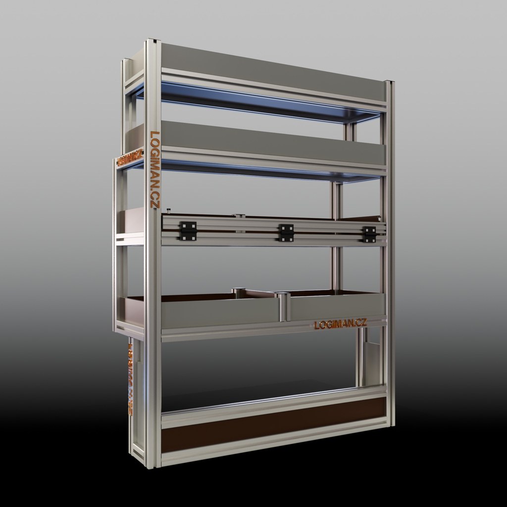 Van shelving fit-out – VW Transporter T6 L1
