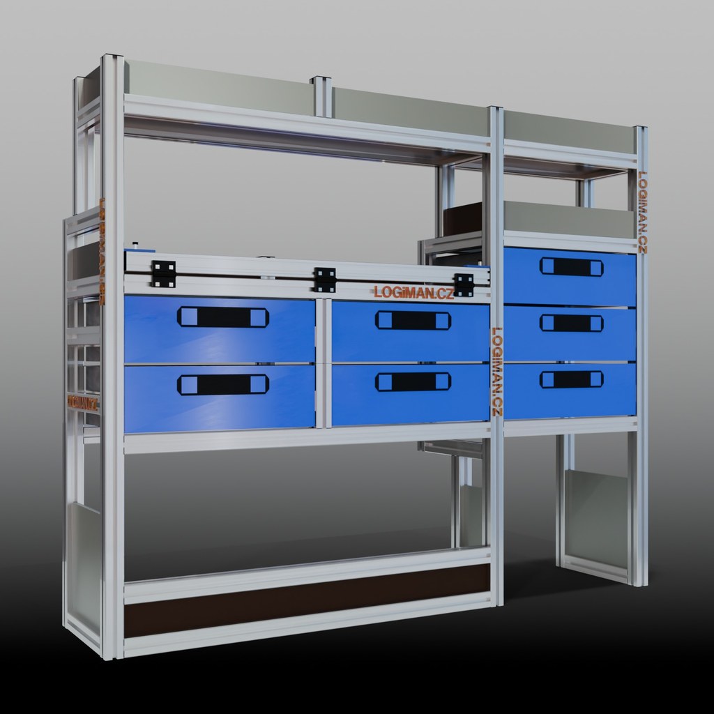 Van shelving fit-out – VW Transporter T6 L1