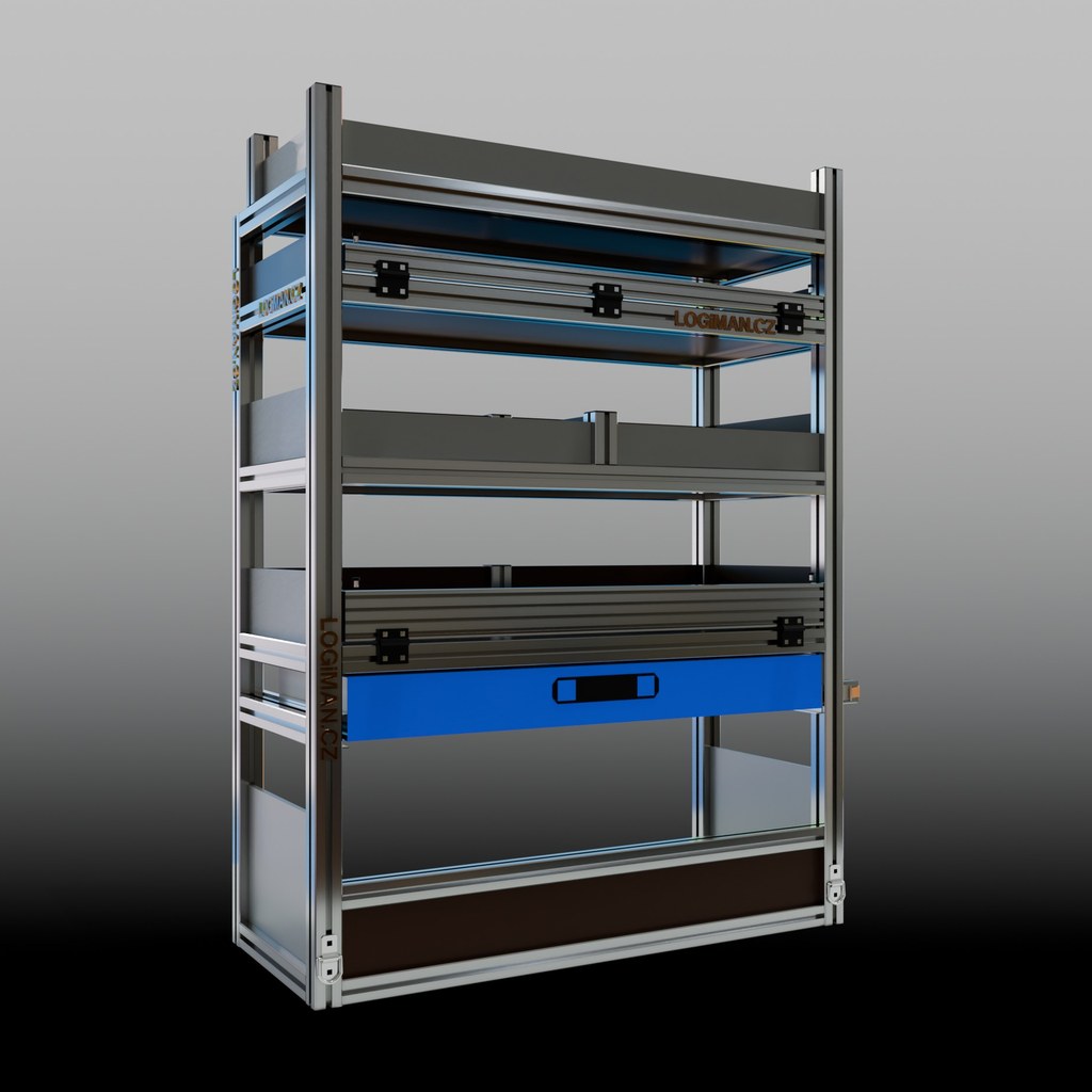 Van shelving fit-out – Fiat Ducato L1H1 (wheelbase 3000 mm)