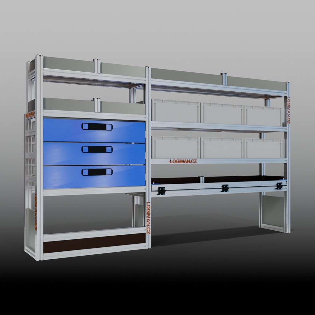 Van shelving fit-out – Ford Transit Custom L1H1 (wheelbase 3300 mm)