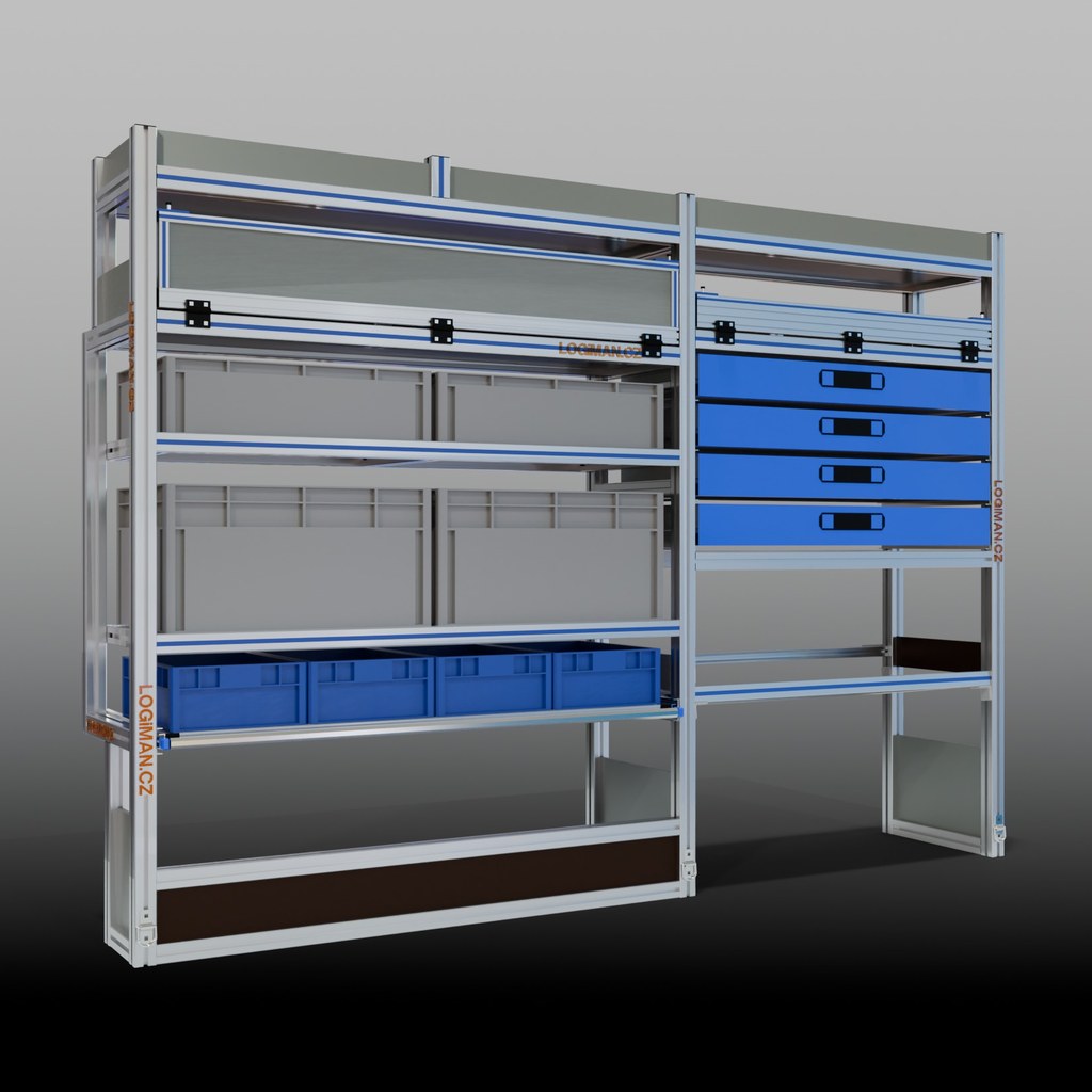 Van shelving fit-out – Fiat Ducato L2H2 (wheelbase 3450 mm)