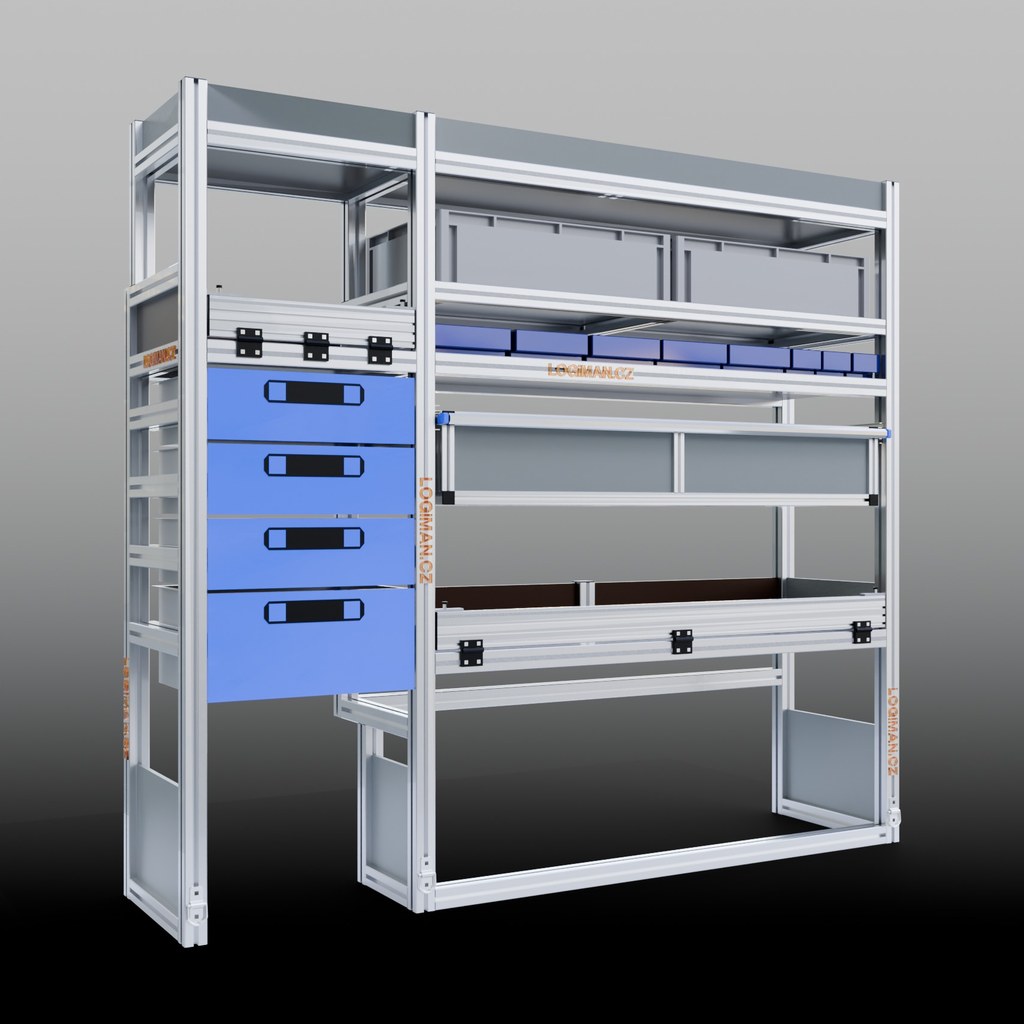 Van shelving fit-out – Ford Transit L3H3 FWD