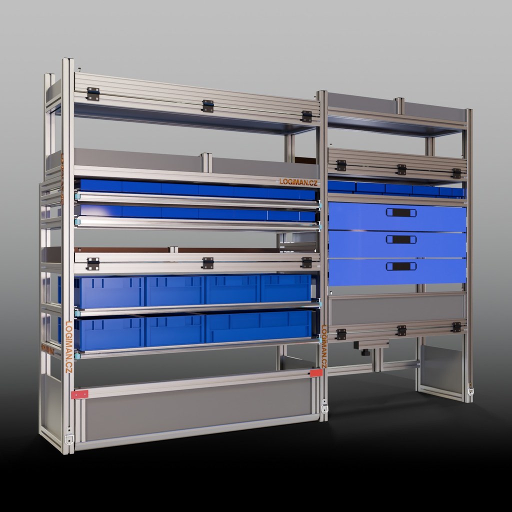 Van shelving fit-out – VW Crafter L3H3 FWD