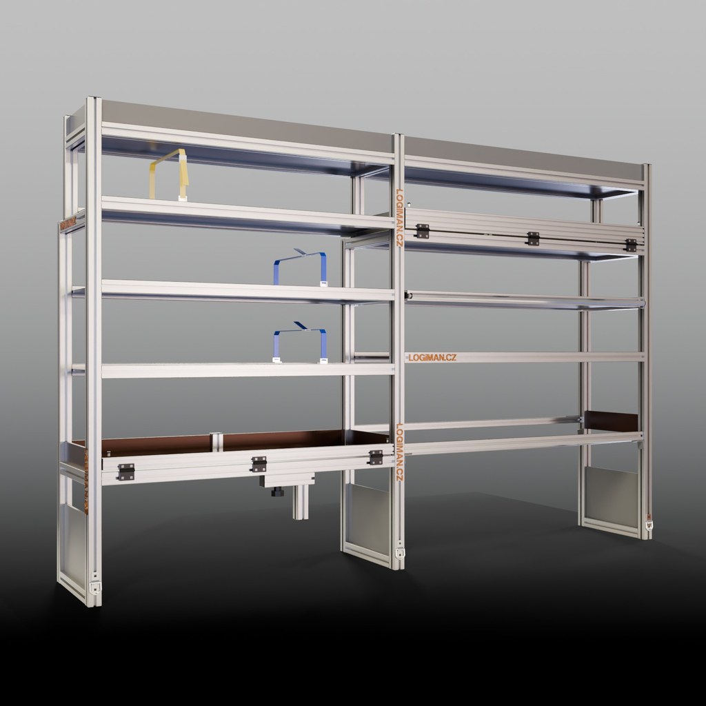 Van shelving fit-out – Renault Master L2H2 3682 mm