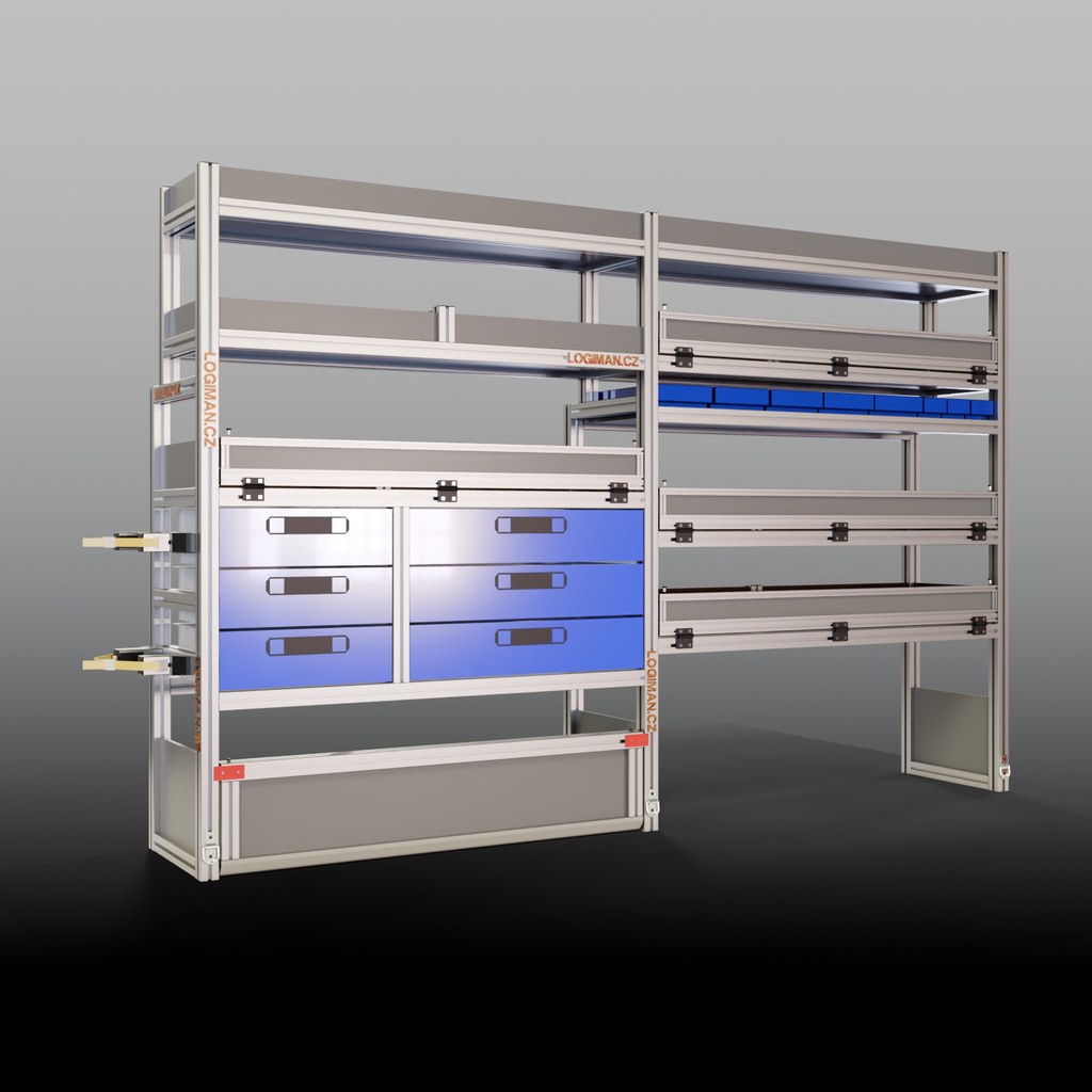 Van shelving fit-out – VW Crafter L3H3 FWD