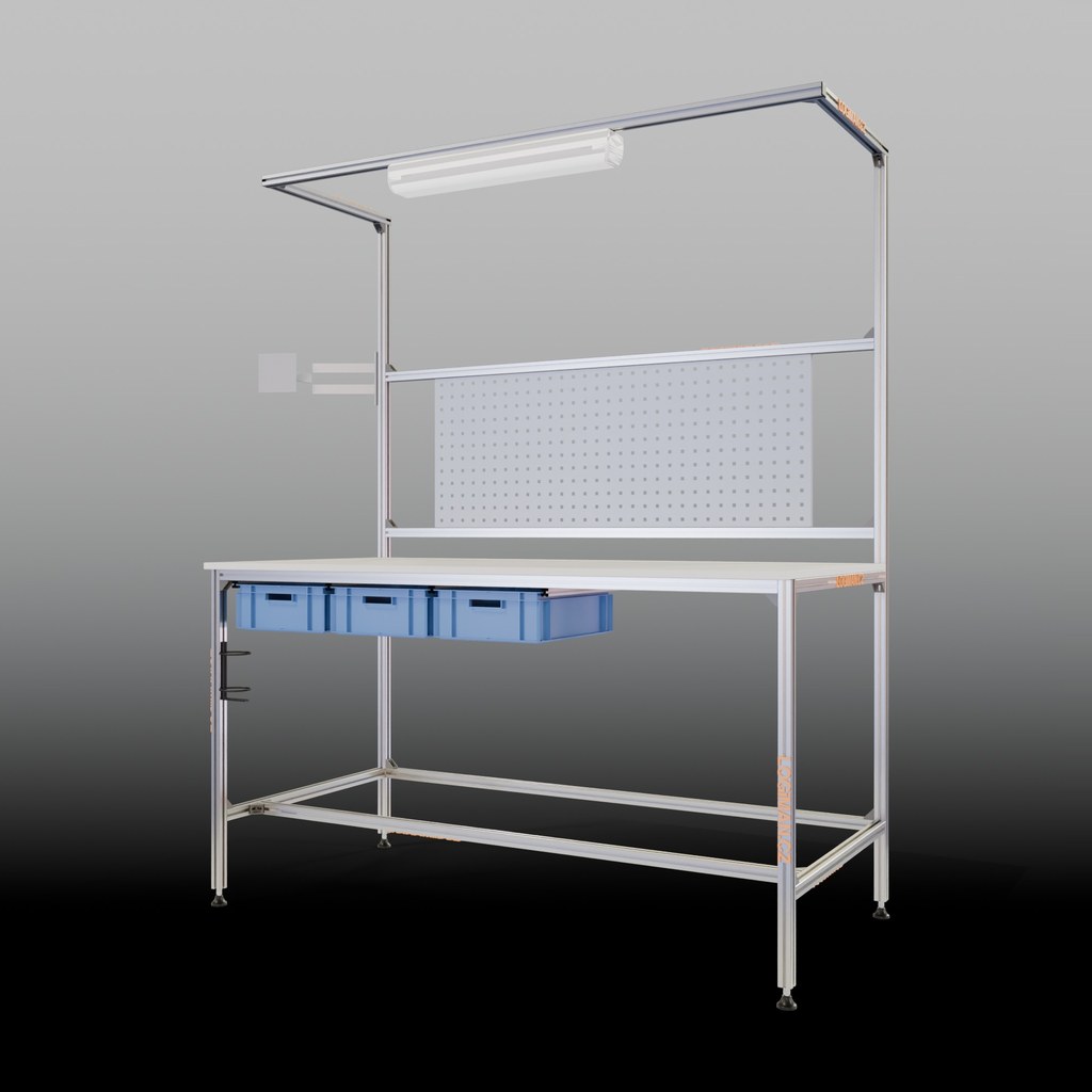 Aluminium workbench system 30 – 1600 × 800 × 920 mm