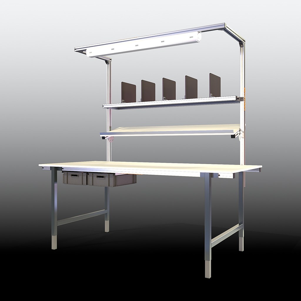 Ergonomický stůl SSE – 2000 × 900 × 830 mm