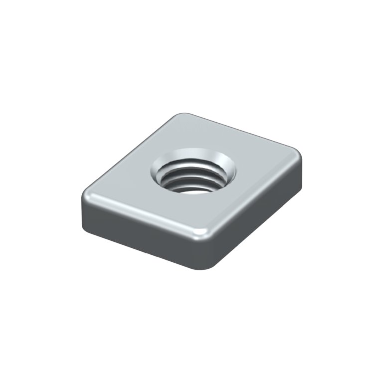 Square nut M10 - slot 10