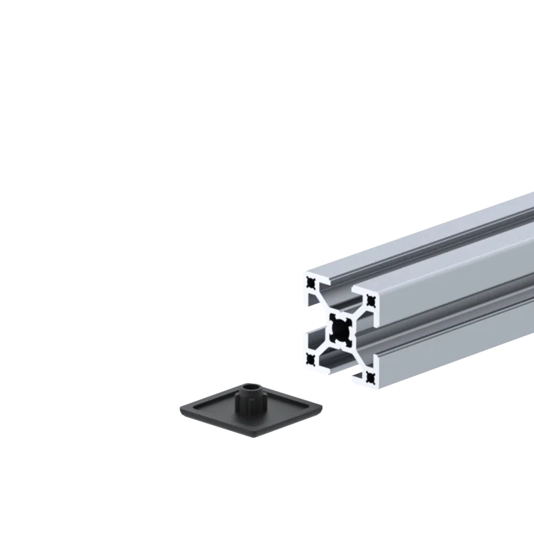 Profile end cap, grey 30x30