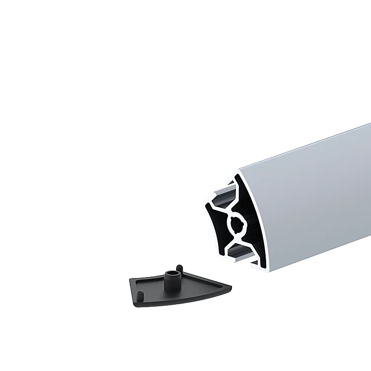 Stepped profile end cap 30x45