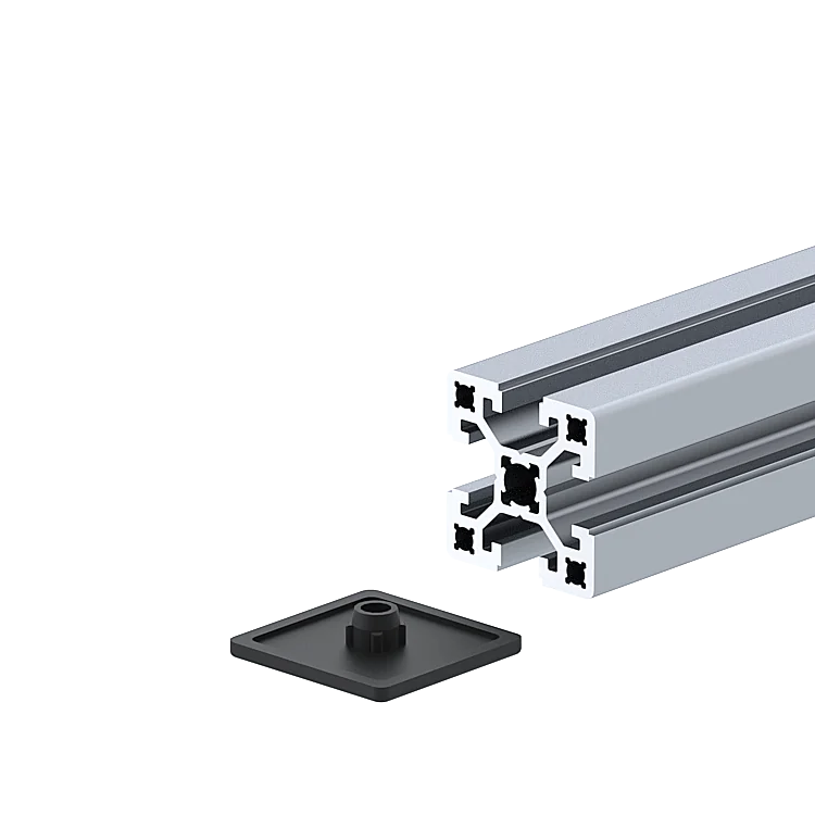 Profile end cap, grey, K10 40x40