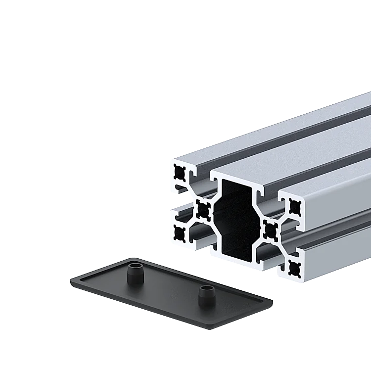 Profile end cap, grey, K8 40x80
