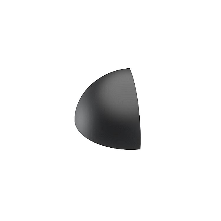 Corner end cap 20 x 20 radius