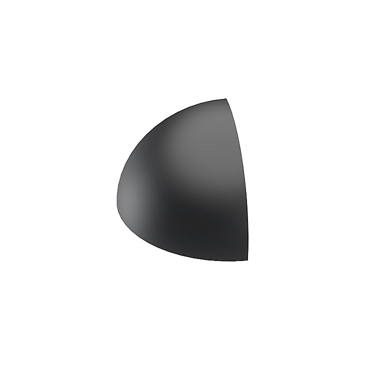 Corner end cap 30 x 30 radius