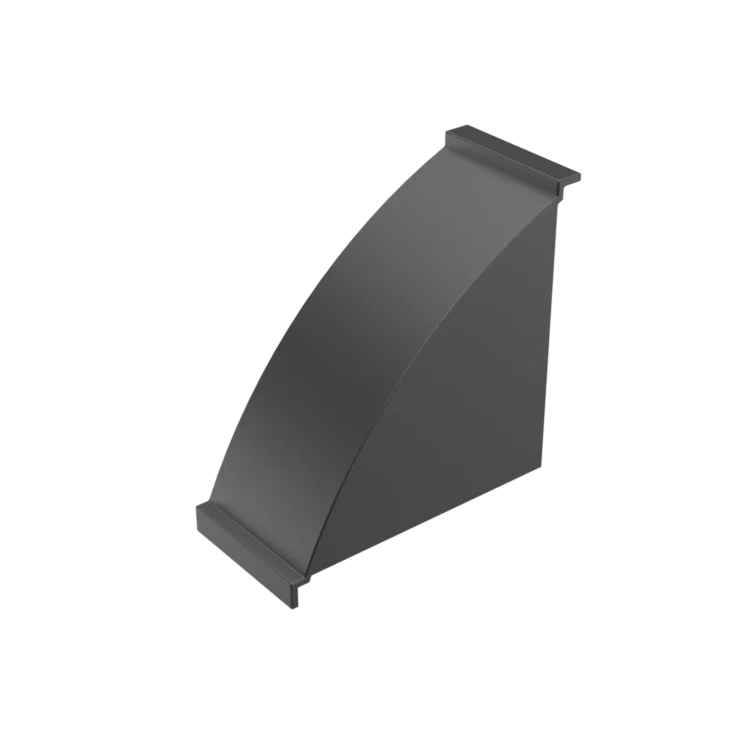 Long corner connector cover 40x80