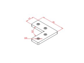 Internal slot-type flat L connector 30