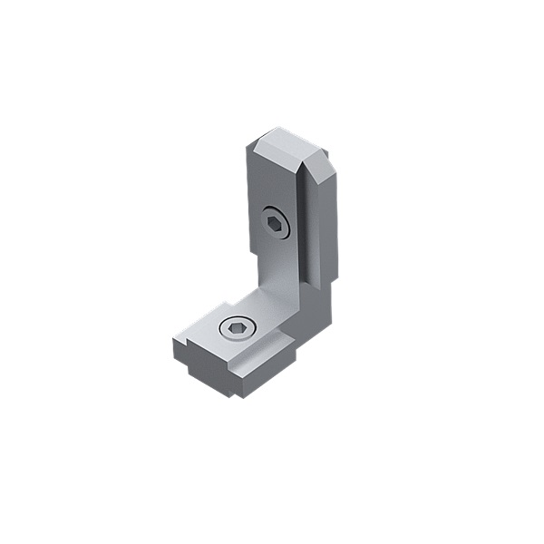 Internal corner connector in 8 mm slot