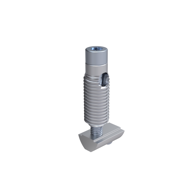 Threaded bumper screw