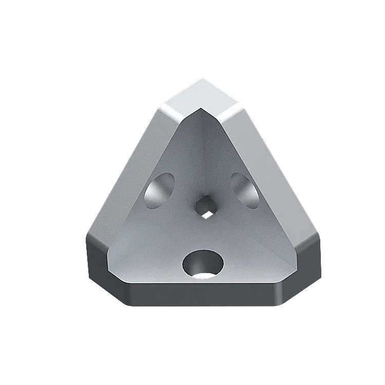 Triangular corner connector