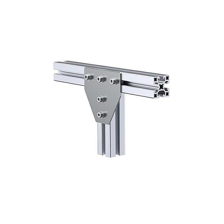 Three-way connecting plate 40x40