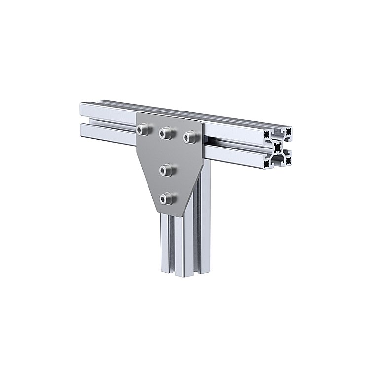 Three-way connecting plate 45x45