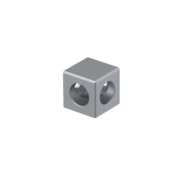 Two-way block corner connector 30x30