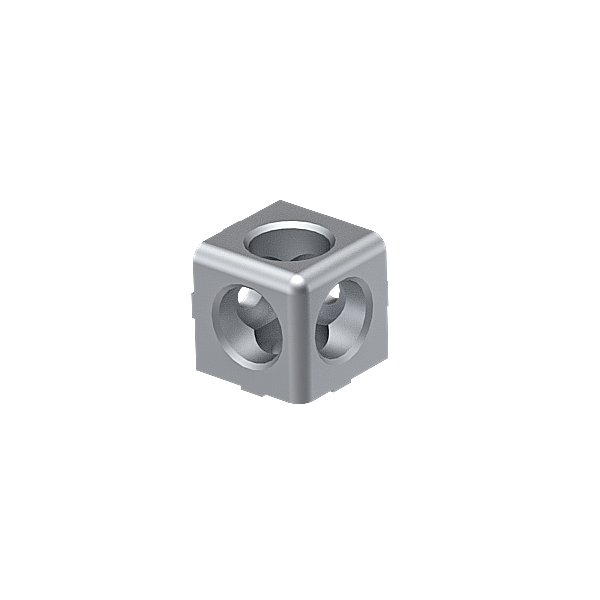 Three-way cube corner connector 30x30