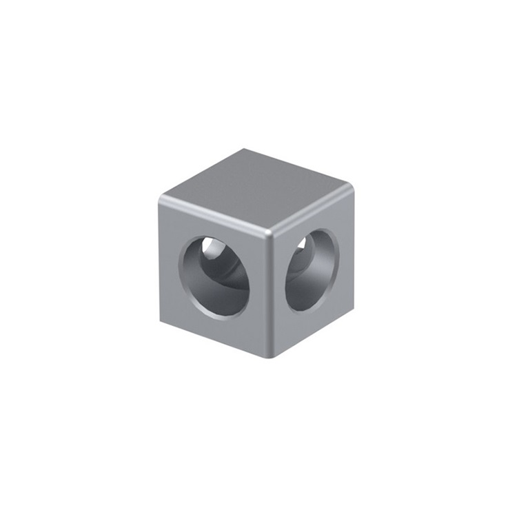 Two-way cube corner connector 40x40 (weight approx. 106.4 g)